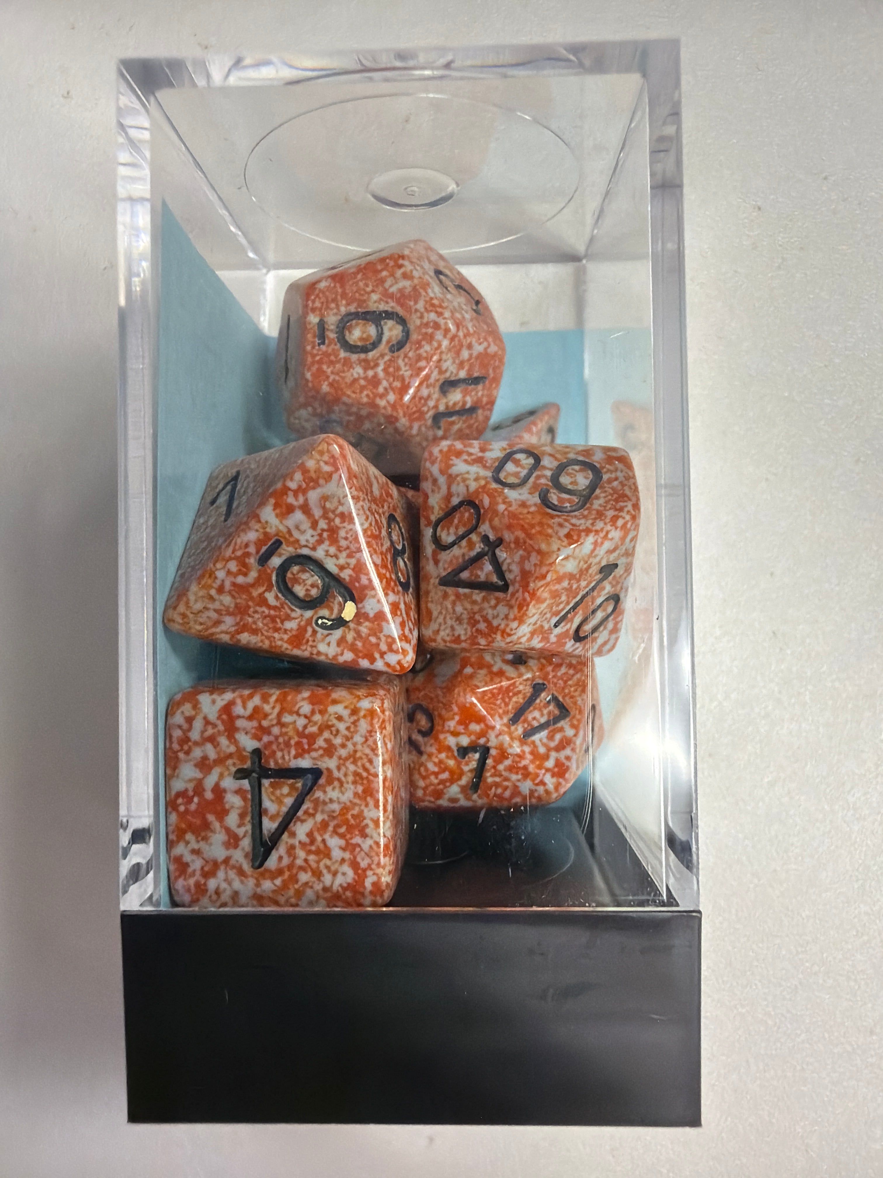Chessex Polyhedral 7-die set Rust