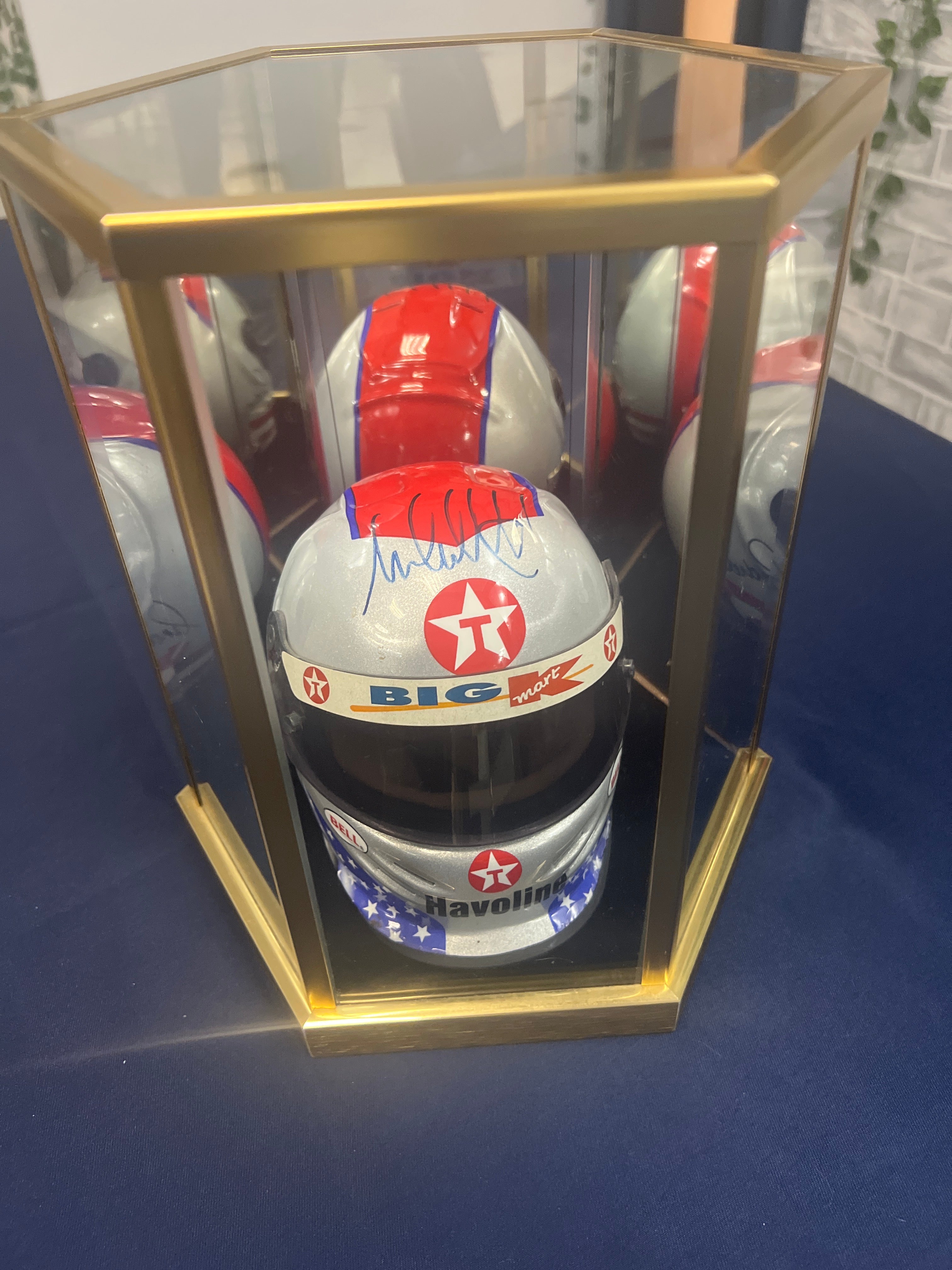Michael Andretti Indy Car Helmet Signed