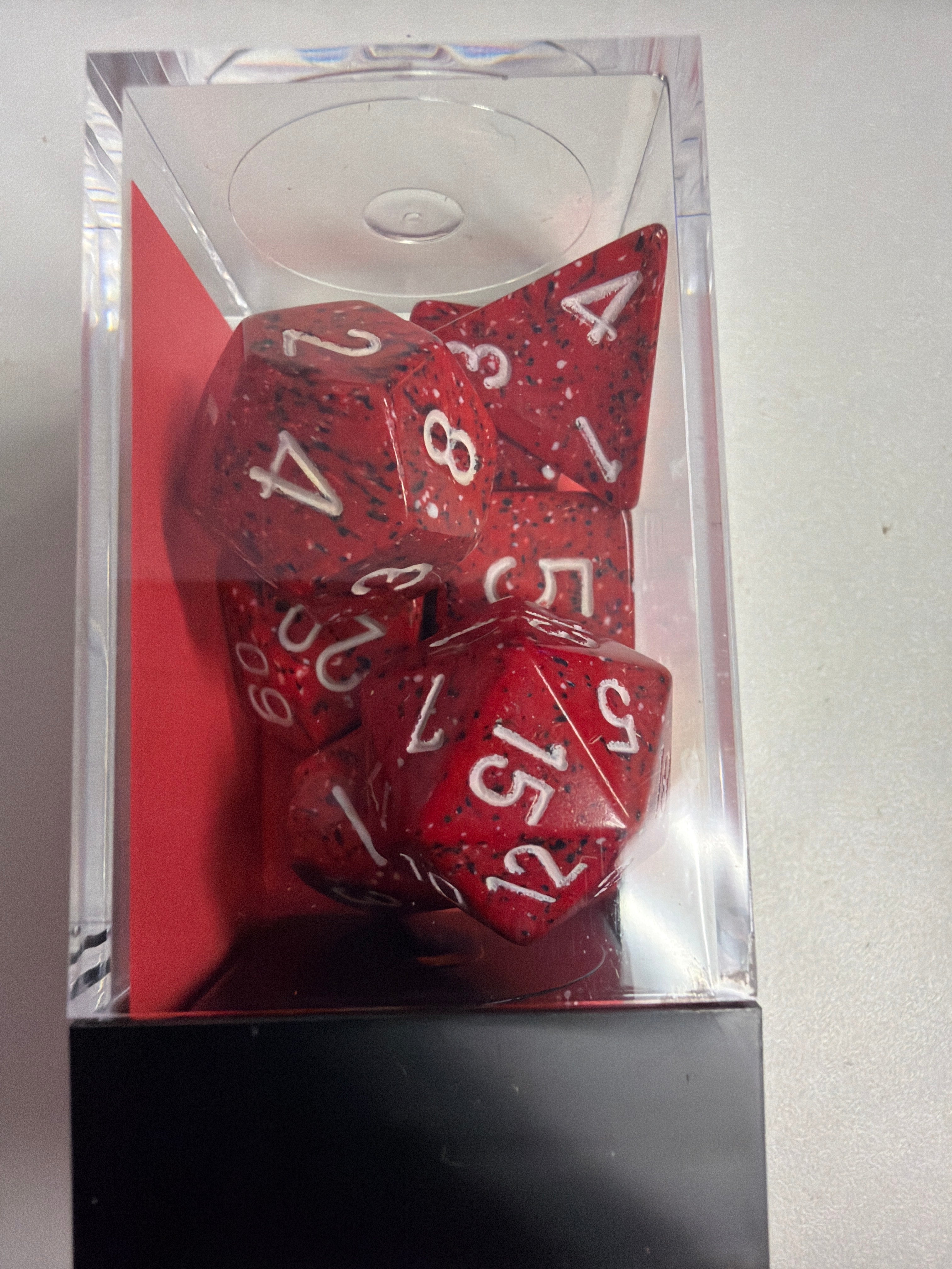 Chessex Polyhedral 7-die set Lava Stone