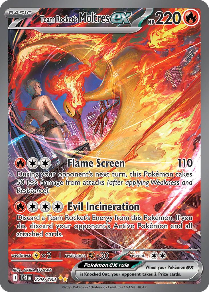 Pokemon: Team Rocket’s Moltres ex: #229