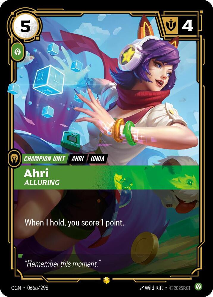 Riftbound: Ahri Alluring: #66a