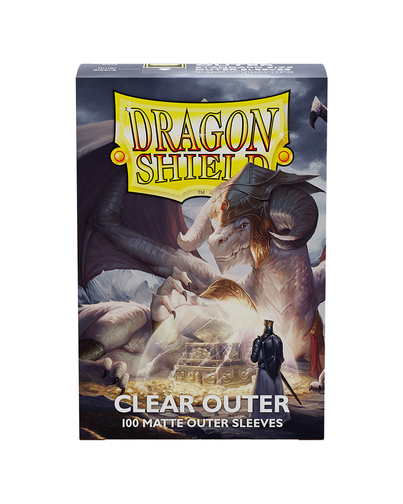 Dragon Shield Card Sleeves Clear Outer Matte 100 pc
