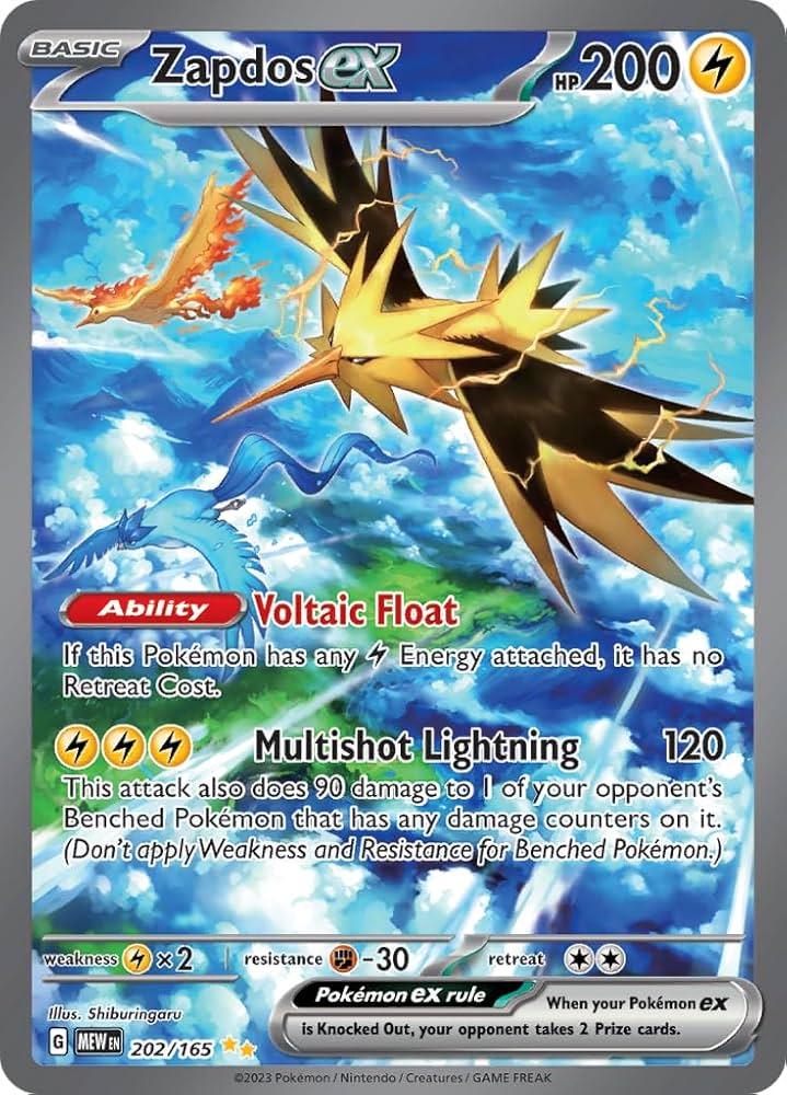 Pokemon: Zapdos ex: #202
