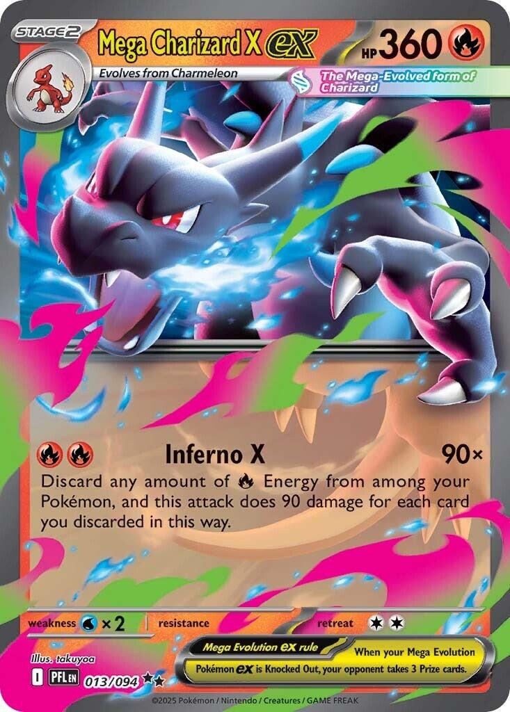 Pokemon Mega Charizard X ex 013/094