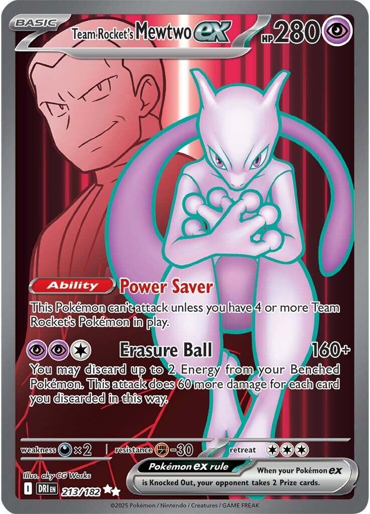 Team Rocket's Mewtwo Ex #213
