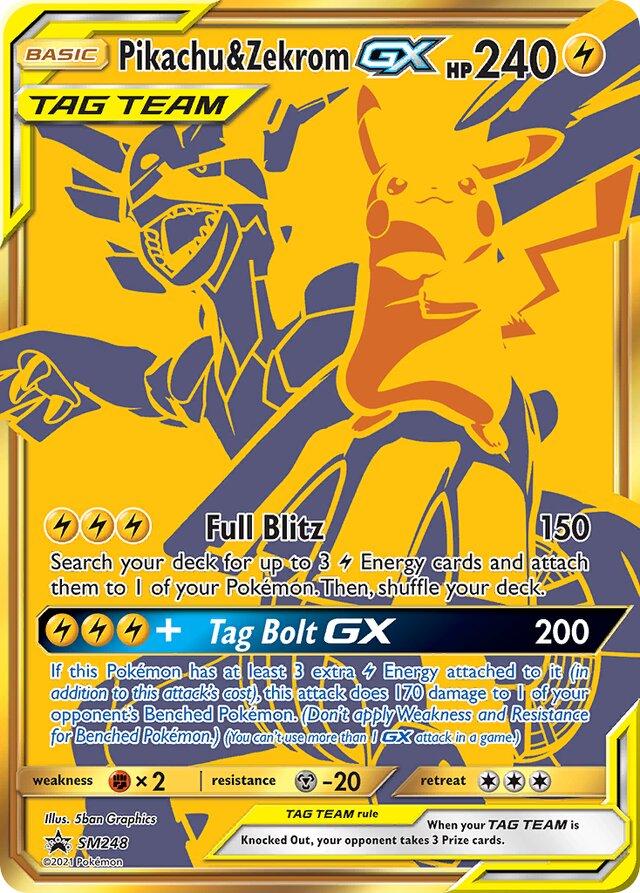 Pokemon: Pikachu & Zekrom GX: #SM248 (Moderately Played)