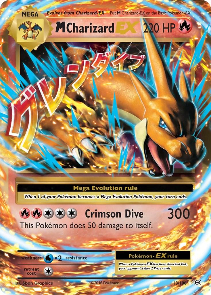 Pokemon: M Charizard EX: #13: PSA 9