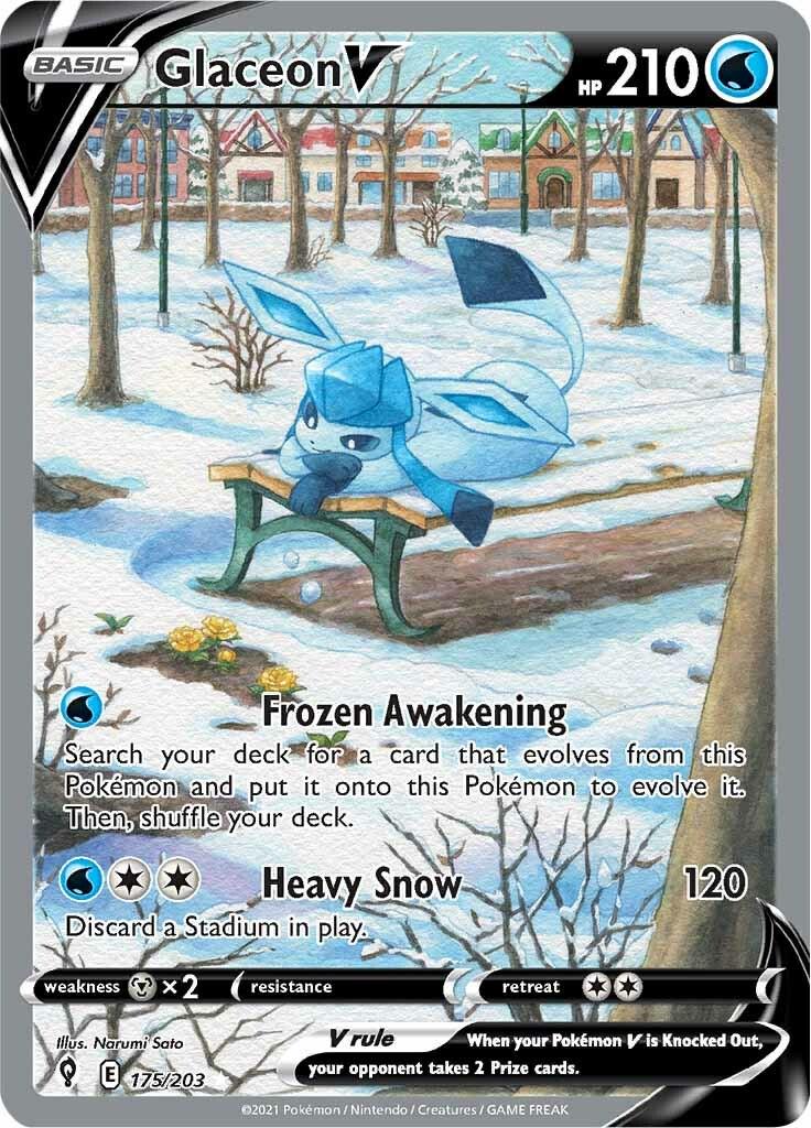 Pokemon: Glaceon V: #175 (Lightly Played)