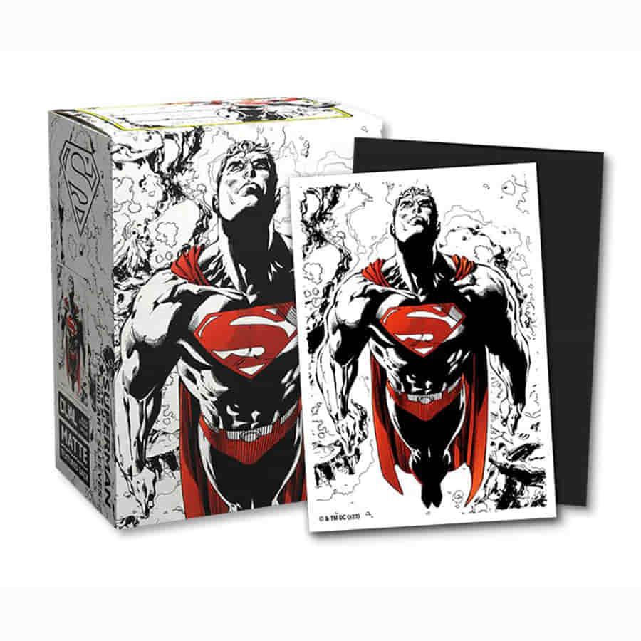 Dragon Shield Sleeves: Matte Dual Art: Superman Core(Red-White (Box Of 100)