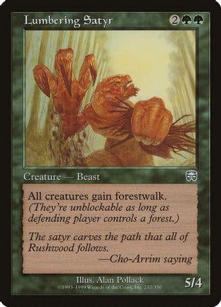 MTG: Lumbering Satyr [Foil]