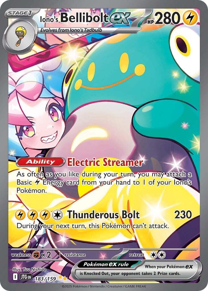 Pokemon: Iono’s Bellibolt ex: #183 (Heavily Played)