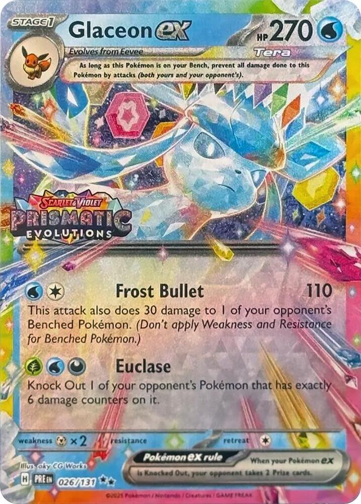 Pokemon: Glaceon ex: #26: PSA 9