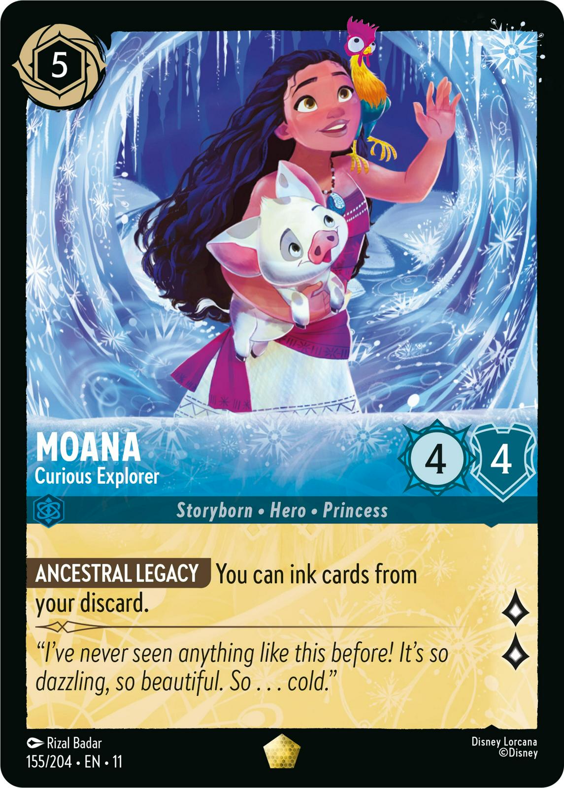 Lorcana: Moana - Curious Explorer #155