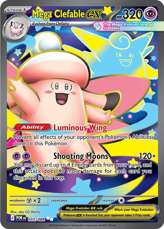 Pokemon: Mega Clefable ex: #103