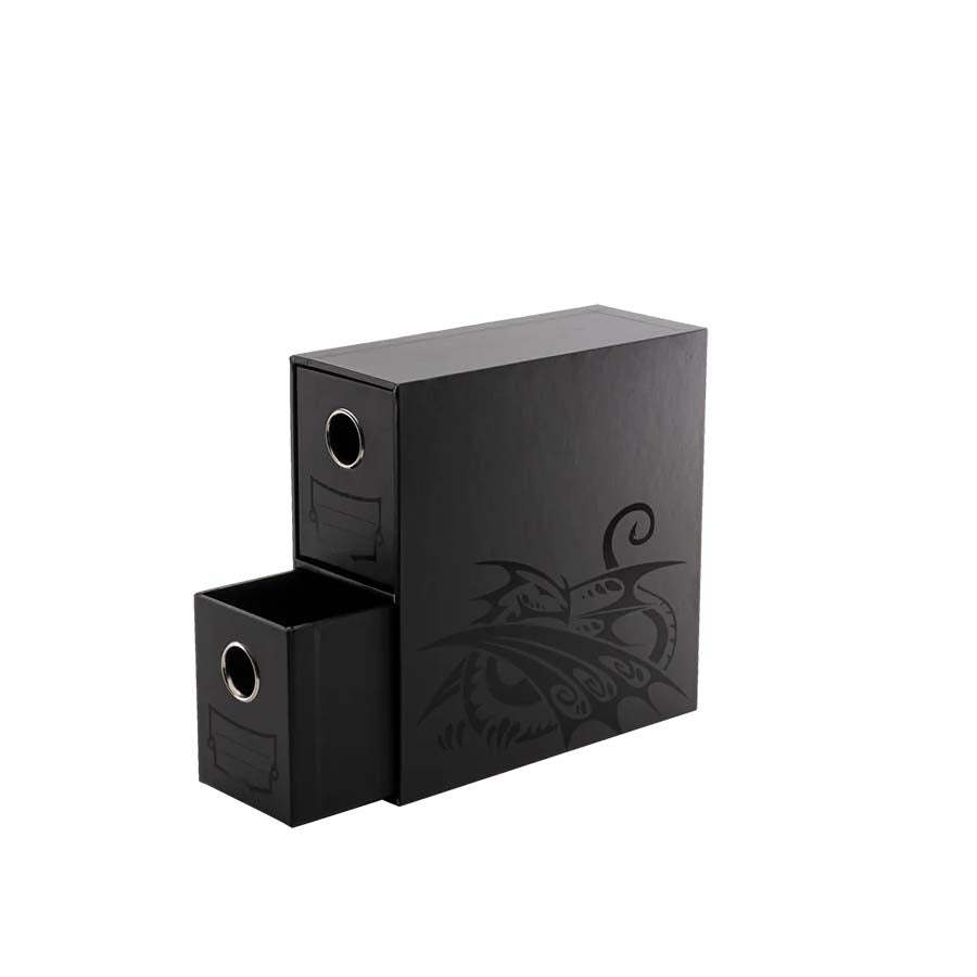 DRAGON SHIELD: FORTRESS CARD DRAWERS STORAGE: VERTICAL 2: BLACK