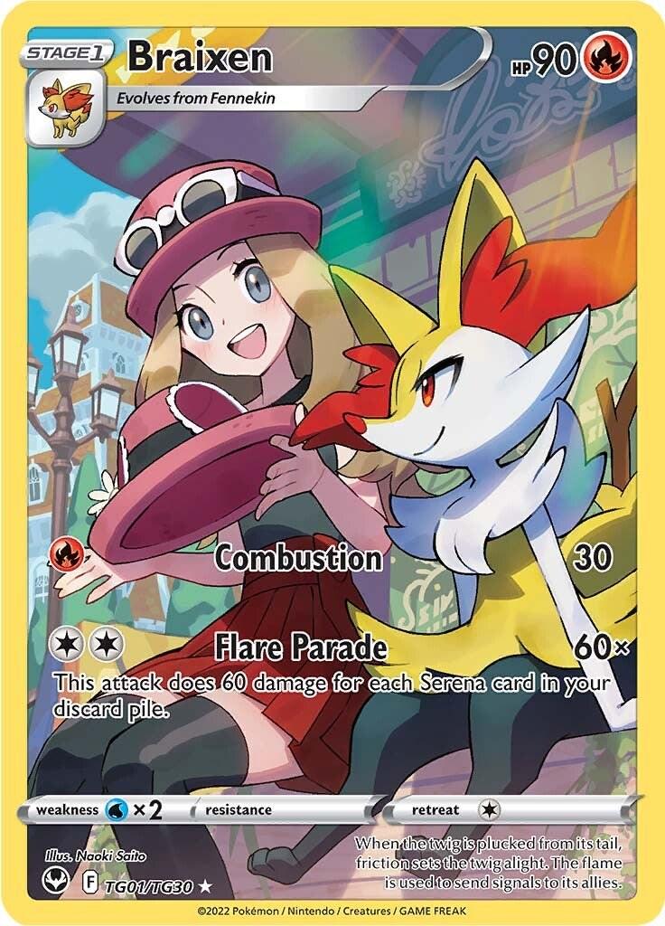 Pokemon: Braixen: #TG01: PSA 10