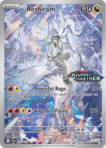 Pokemon: N’s Reshiram: #167: PSA 9
