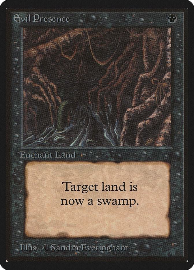MTG: Evil Presence: (Moderately Played)