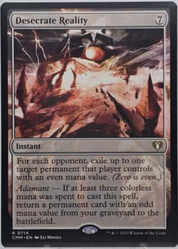 MTG: Desecrate Reality: #714