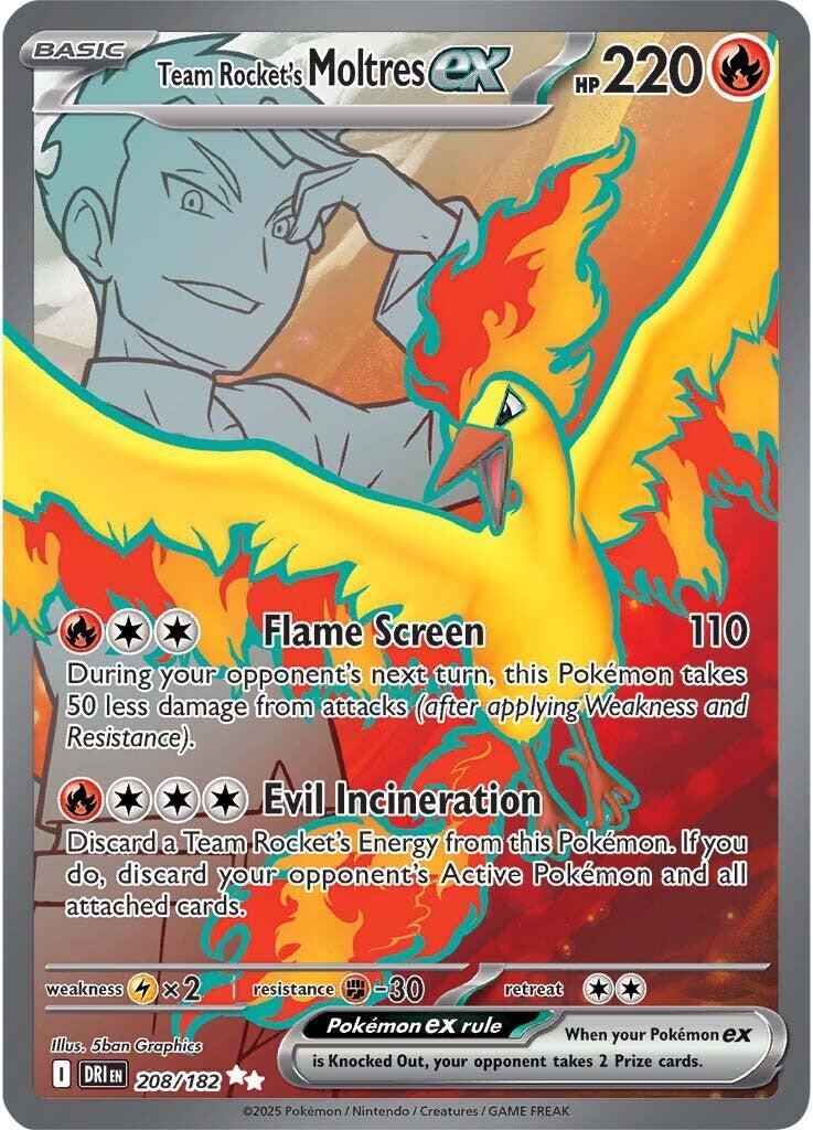 Pokemon: Team Rocket’s Moltres ex: #208