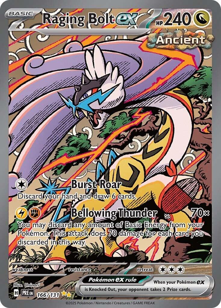 Pokemon: Raging Bolt ex: #166