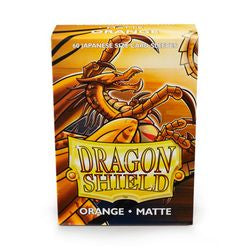 DRAGON SHIELD SLEEVES: JAPANESE MATTE ORANGE (BOX OF 60)