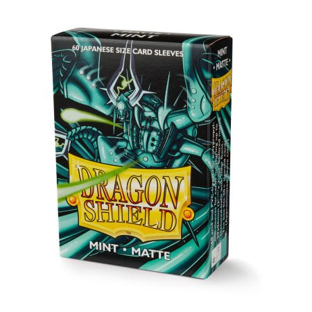 DRAGON SHIELD SLEEVES: JAPANESE MATTE MINT (BOX OF 60)