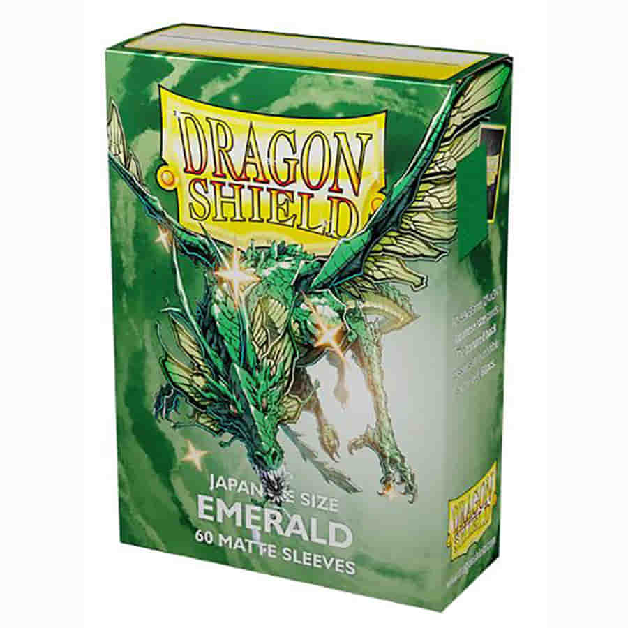 DRAGON SHIELD SLEEVES: JAPANESE MATTE EMERALD (60CT)