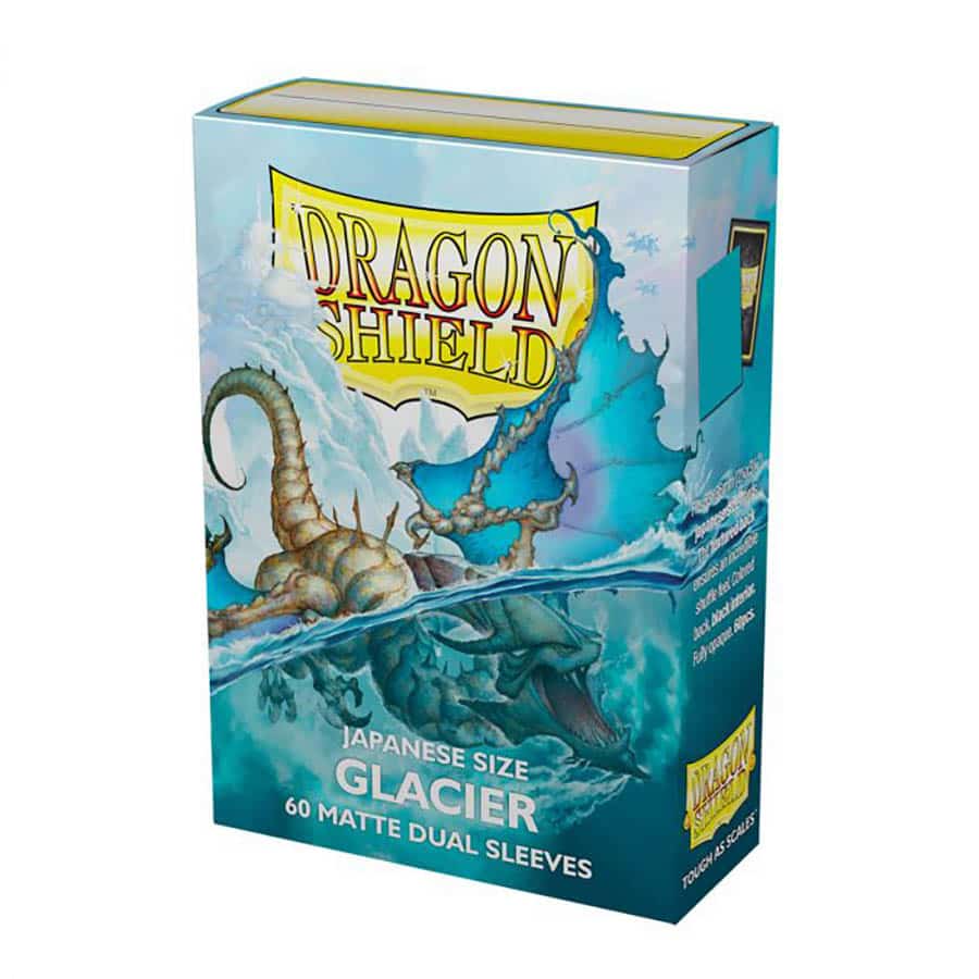DRAGON SHIELDS: JAPANESE DUAL SLEEVES: MATTE GLACIER (BOX OF 60)