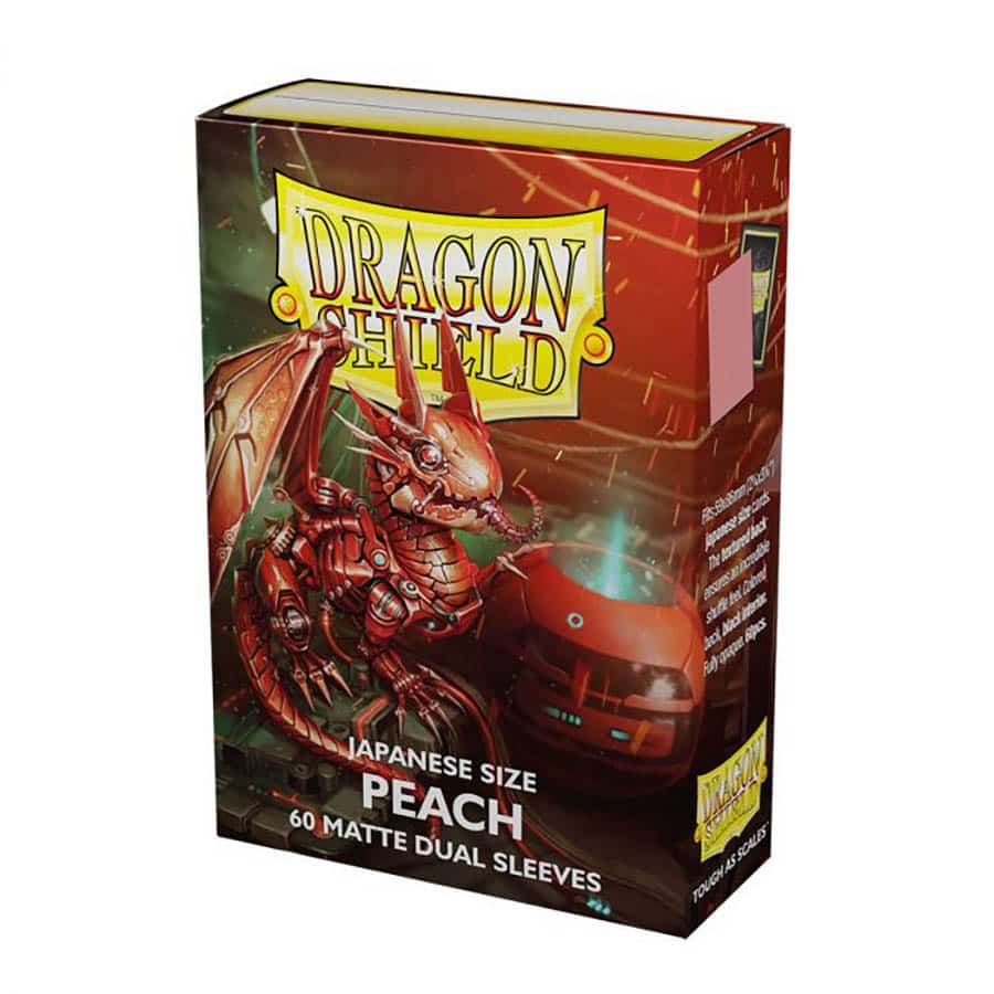 DRAGON SHIELDS: JAPANESE DUAL SLEEVES: MATTE PEACH (BOX OF 60)