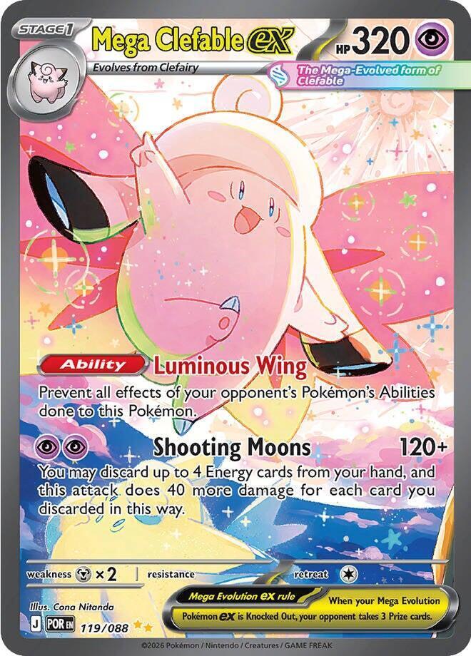 Pokemon: Mega Clefable ex: #119