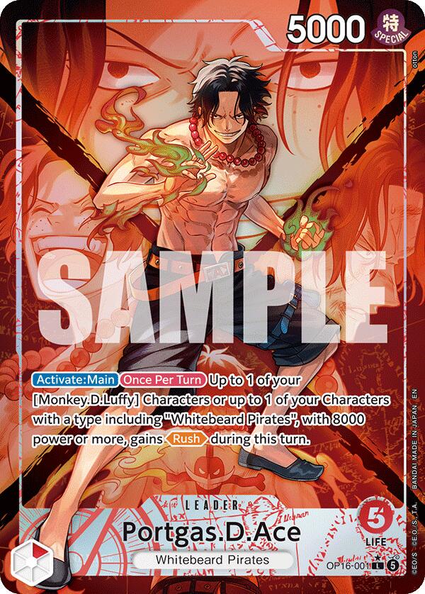 One Piece: Portgas.D.Ace: #OP16-001
