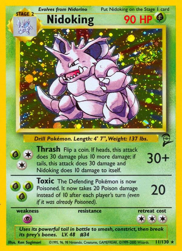 Pokemon: Nidoking: #11 (Heavily Played)