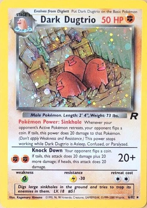 Pokemon: Dark Dugtrio: #6 (Moderately Played)