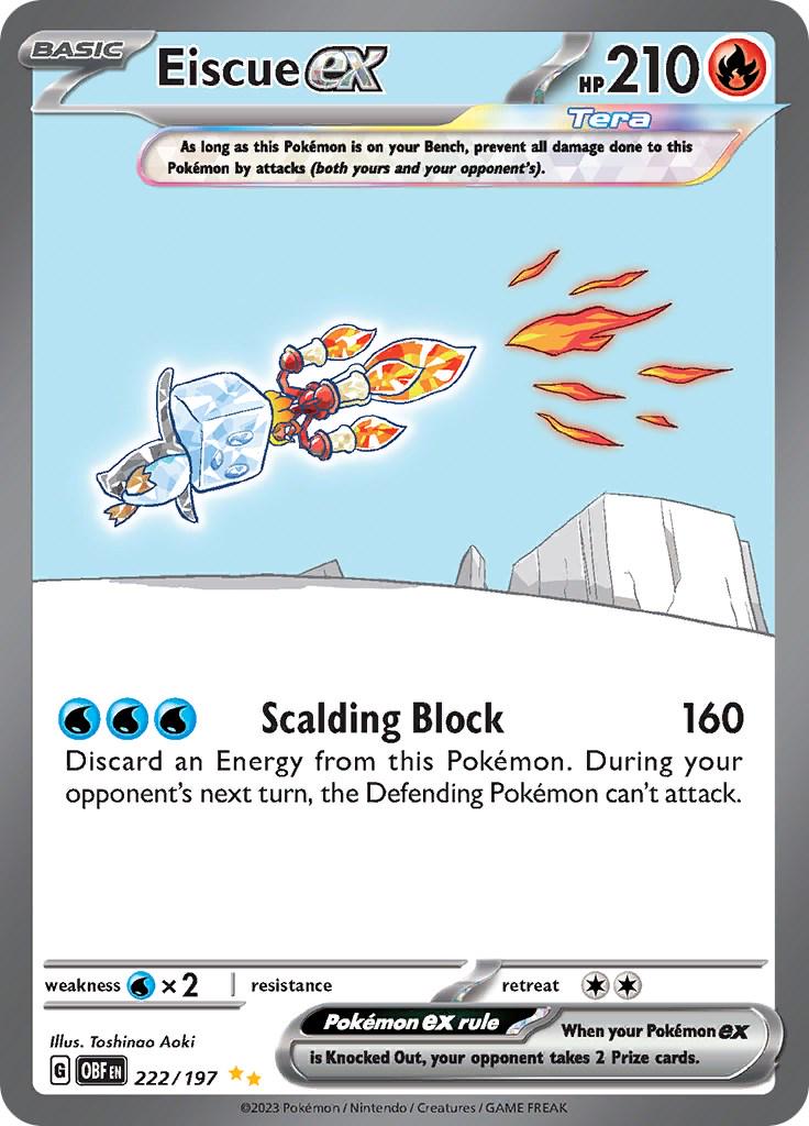 Pokemon: Eiscue ex: #222 (Moderately Played)