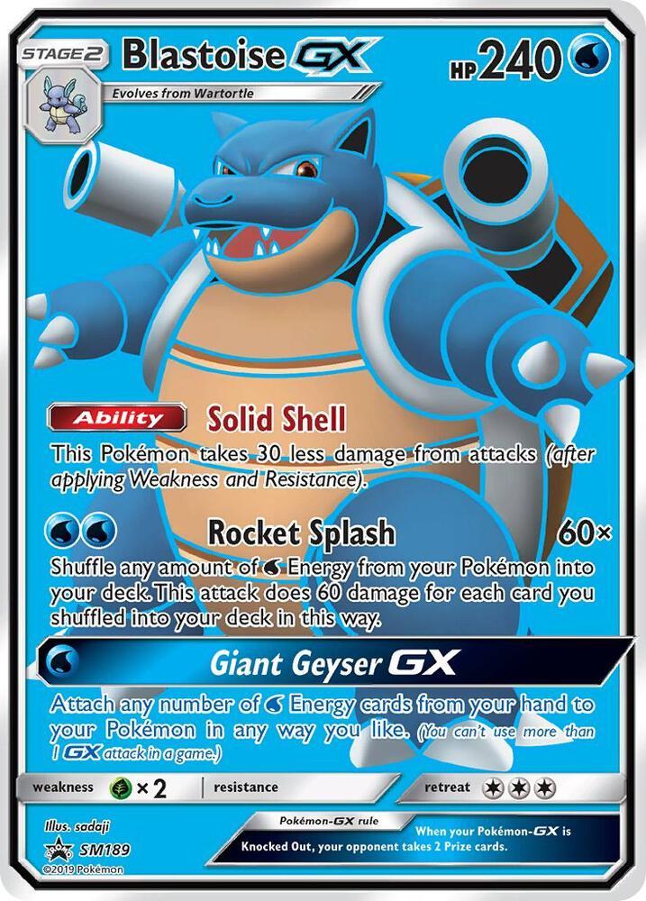 Pokemon: Blastoise GX: #SM189: CGC Universal Grade 8.5