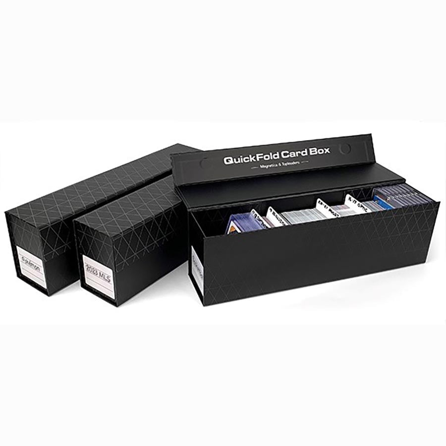 BCW SUPPLIES: QUICKFOLD CARD BOXES: MAGNETICS OR TOPLOADERS (3CT)