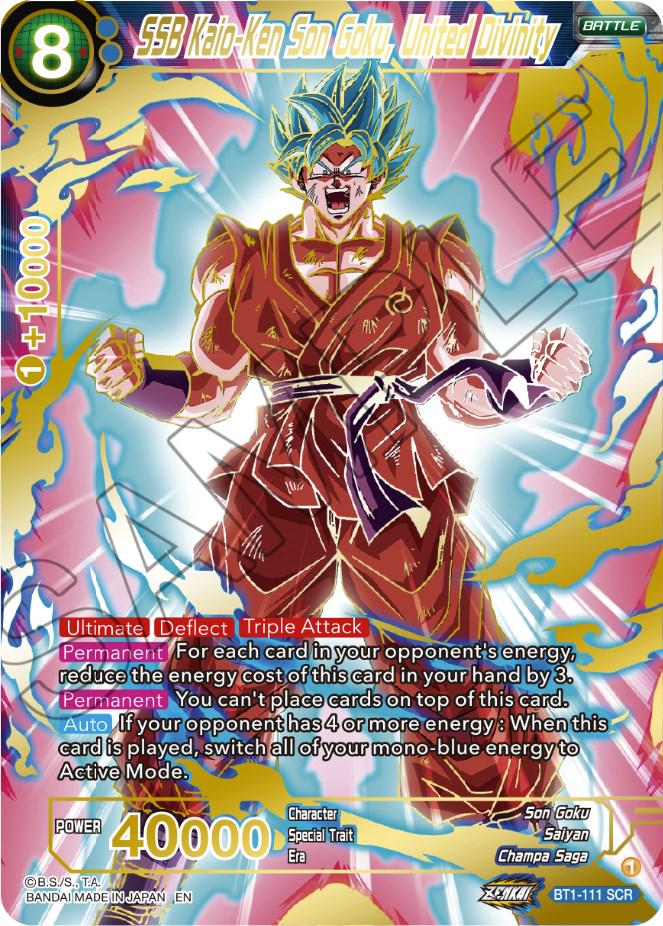 Dragon Ball: SSB Kaio-Ken Son Goku, United Divinity: #BT1-111 SCR