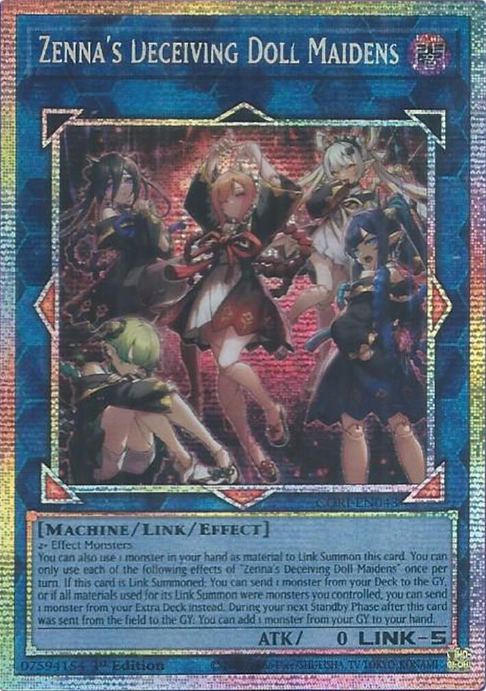 Yu-Gi-Oh: Zenna’s Deceiving Doll Maidens [Starlight Rare]: #CORI-EN043
