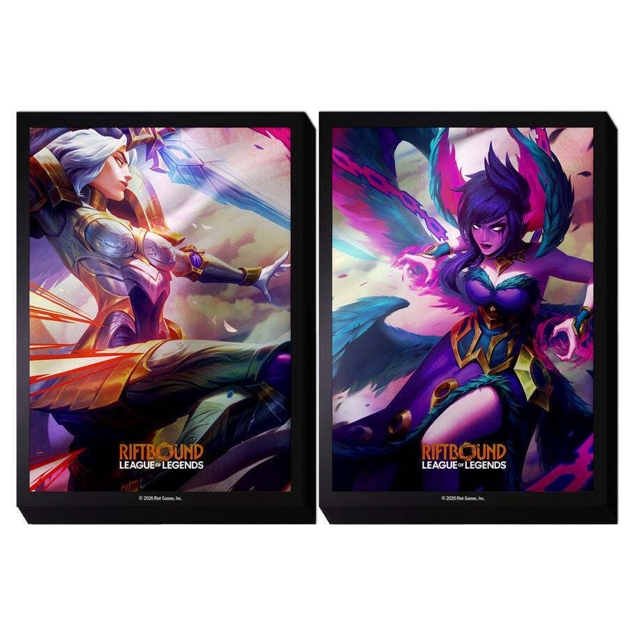 RIFTBOUND TCG: LEAGUE OF LEGENDS: SET 4 VENDETTA ART SLEEVES 4 KAYLE VS MORGANA (100CT)