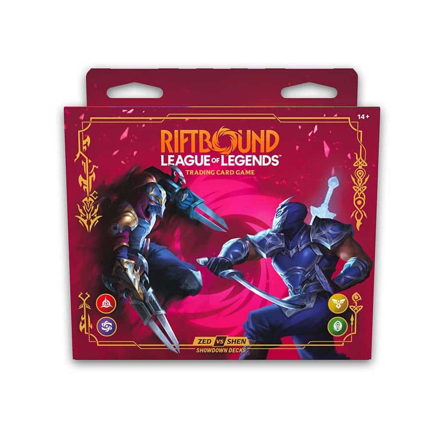 RIFTBOUND TCG: LEAGUE OF LEGENDS: SET 4 VENDETTA SHOWDOWN DECKS: ZED VERSUS SHEN