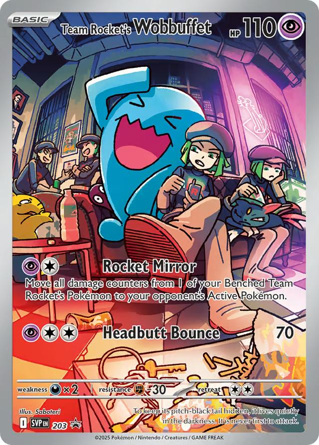 Pokemon: Team Rocket’s Wobbuffet: #203