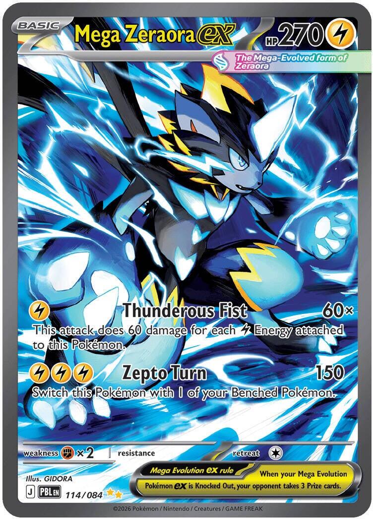Pokemon: Mega Zeraora ex: #114