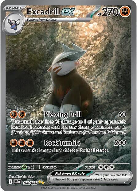 Pokemon: Excadrill ex: #168 (Lightly Played)
