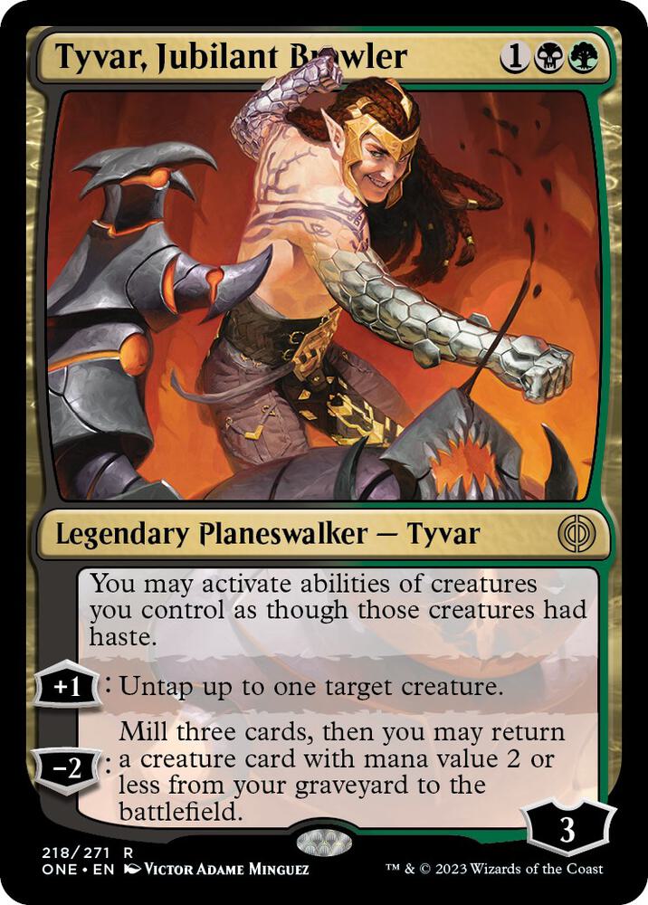 MTG: Tyvar, Jubilant Brawler: #218 (Foil)