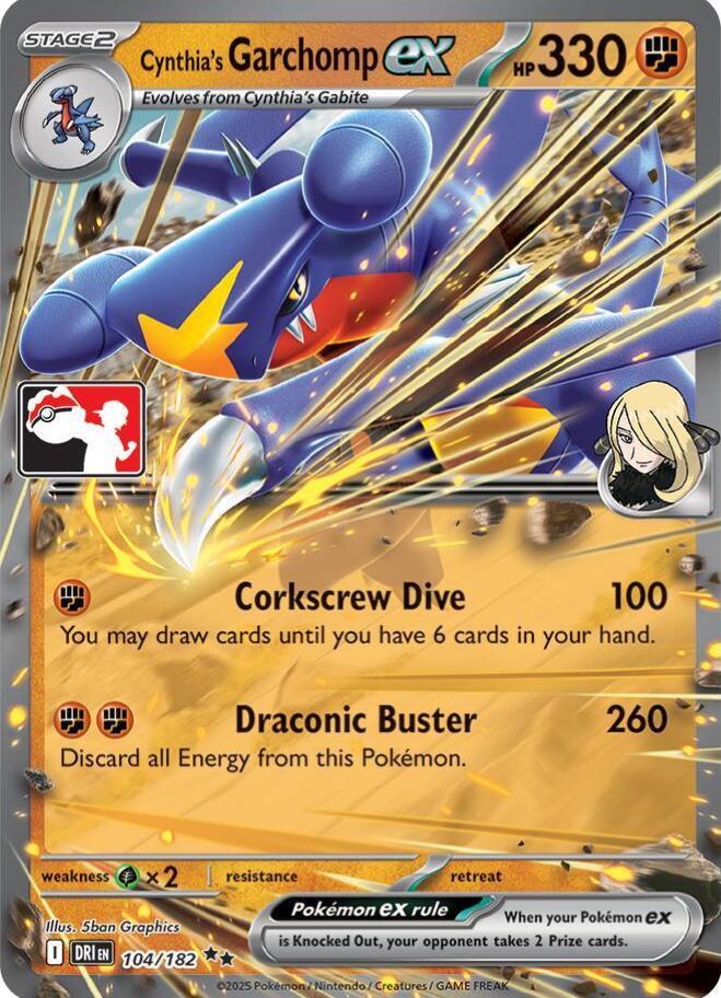 Pokemon: Cynthia’s Garchomp ex: #104