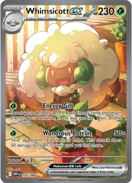 Pokemon: Whimsicott ex: #165