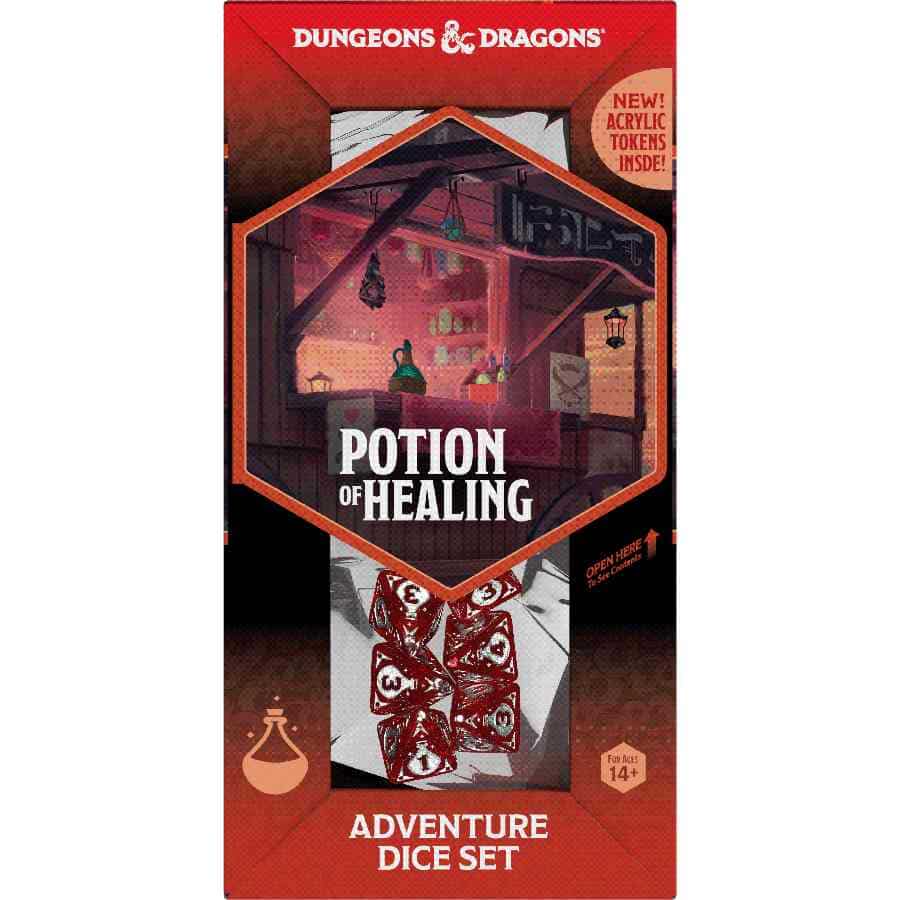 SIRIUS DICE: DUNGEONS AND DRAGONS ADVENTURE DICE: POTION OF HEALING (10CT)