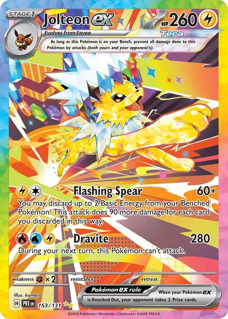 Pokemon: Jolteon ex: #153 (Moderately Played)