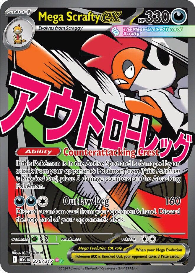 Pokemon: Mega Scrafty ex: #270